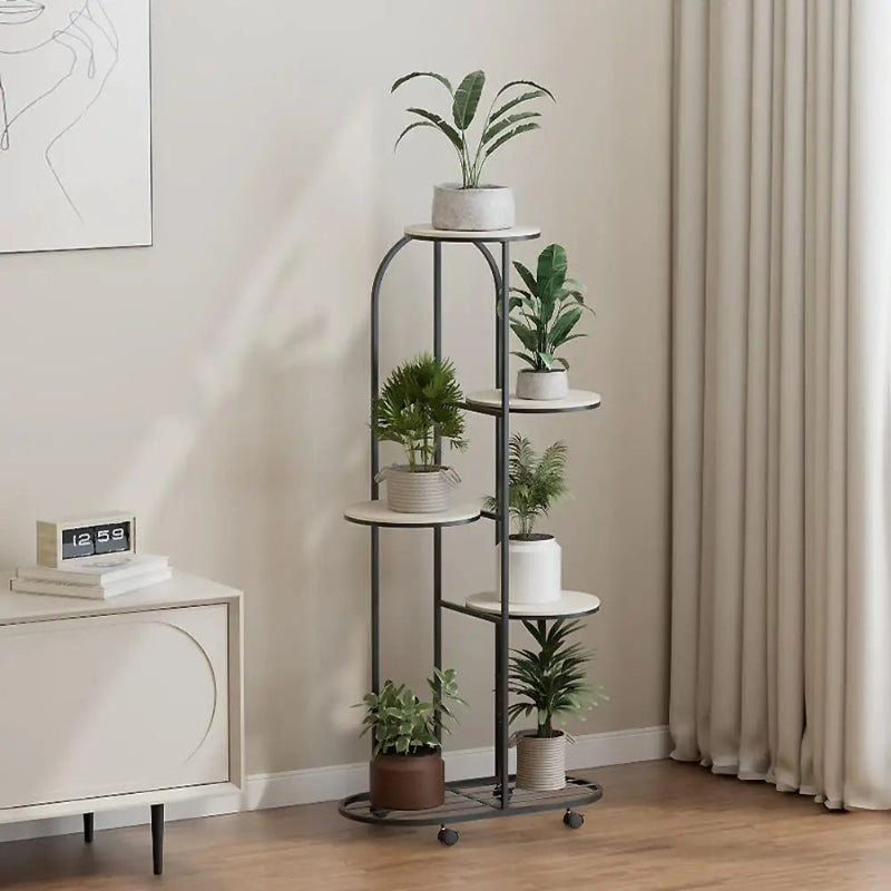 4/5 Tier Metal Plant Stand Indoor Outdoor Flower Pot Display Shelf