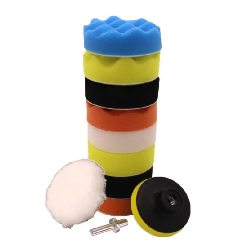 Car Foam Pad Buffer Kit Polishing Sponge Pads for Auto & Motorcycle