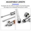 WIDESEA Long-Handle Detachable Stainless Steel Camping Torch with Wooden Grip & Carry Pouch