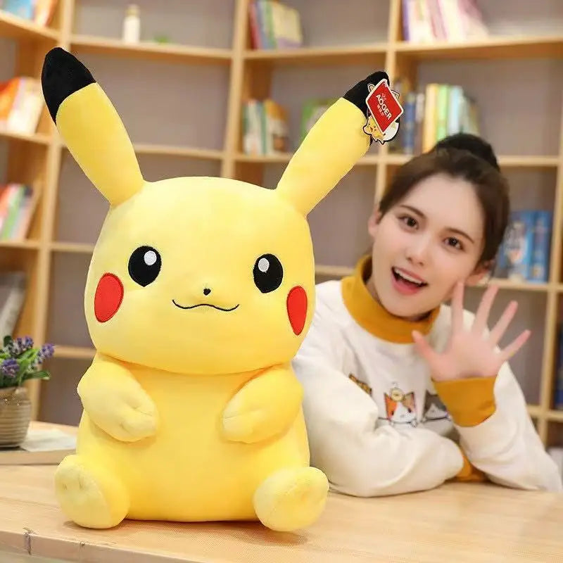 Pokémon Pikachu Plush Toy – 28 cm & 40 cm Stuffed Doll & Pillow Gift