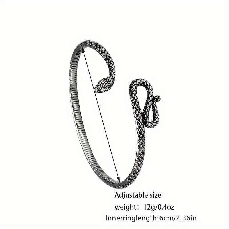 New Creative Retro Snake Shape Bracelets 925 Sterling Silver Jewelry Personality Temperament Animal Opening Bangles SL030