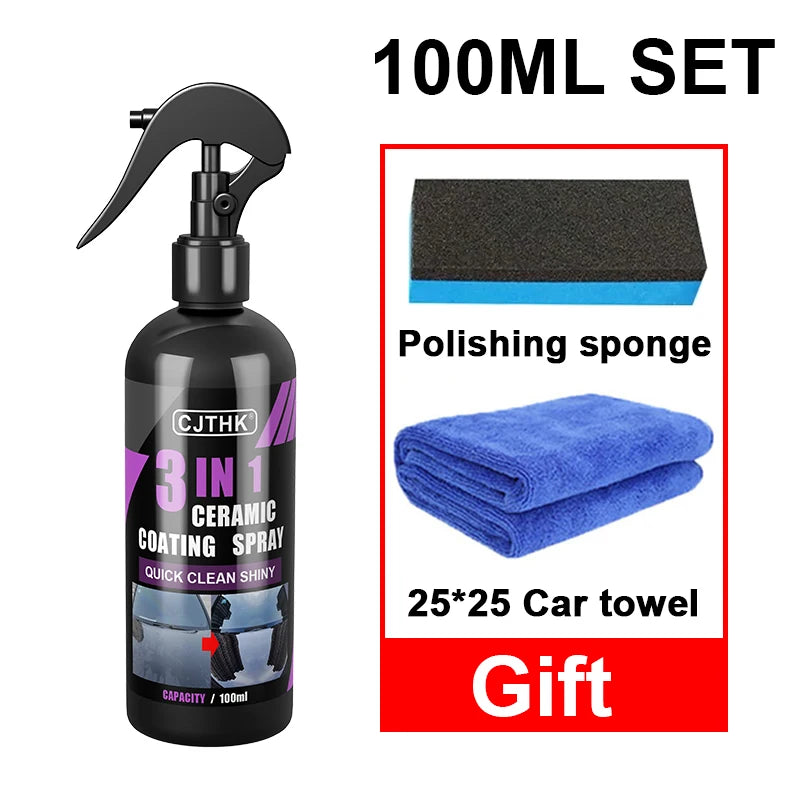 3 In 1 Car Ceramic Nano Coating Liquid Hydrophobic Paint Polish