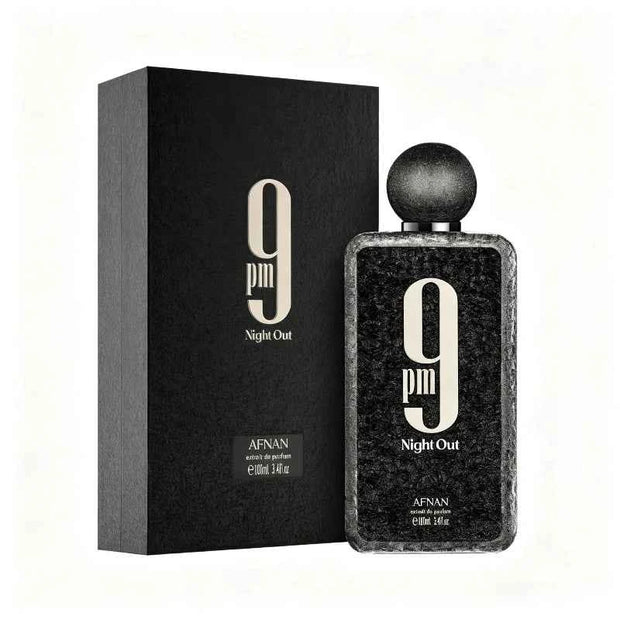 Afnan 9 PM Night Out Extrait De Parfum 100ml (3.4 oz) Unisex Fragrance