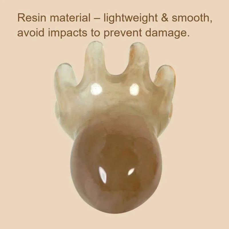 Resin Octopus Comb Cute Head Massager Hair Care Meridian Scraping Scalp Massage Acupuncture SPA Gua Sha Health Massage Tool