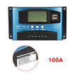 MPPT Solar Charge Controller 30A 40A 50A 60A 100A 12V/24V Battery Charger with LCD Display & USB Output