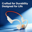 Open-Ear Bone Conduction Headphones Wireless Sports Earphones with BT 5.3, 16H Playback & Microphone
