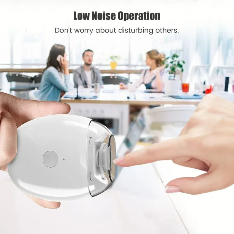 Electric Nail Cutter – White Nail Trimming Device