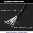 650LB Paracord 100M 9 Core 4mm Military Tactical Parachute Rope Spool for Outdoor Survival, Camping & DIY Projects