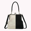 Women Fashionable Shoulder Bag Large Capacity Retro Flannel Handbag Leisure Clamp Handbag Travel Shopping Work Shoulder Bag