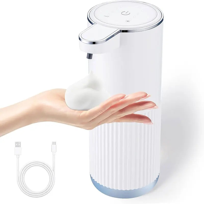 350ML Automatic Soap Dispenser – Touchless Foam & Gel Dispenser with 4-Level Wall-Mount Design