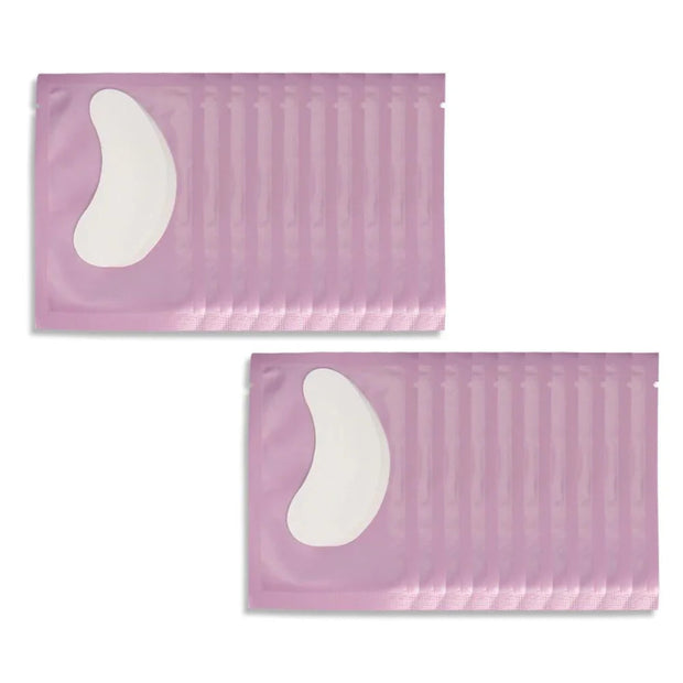 White Under Eye Lash Extension Pads – Curved Eye Patches