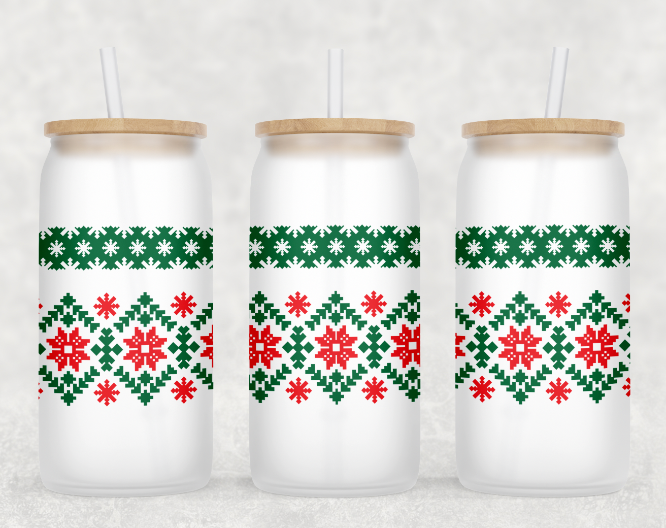 Christmas Glass Tumbler