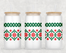 Christmas Glass Tumbler