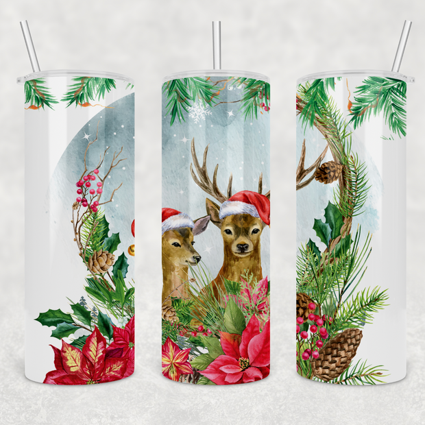 Christmas Deer Tumbler