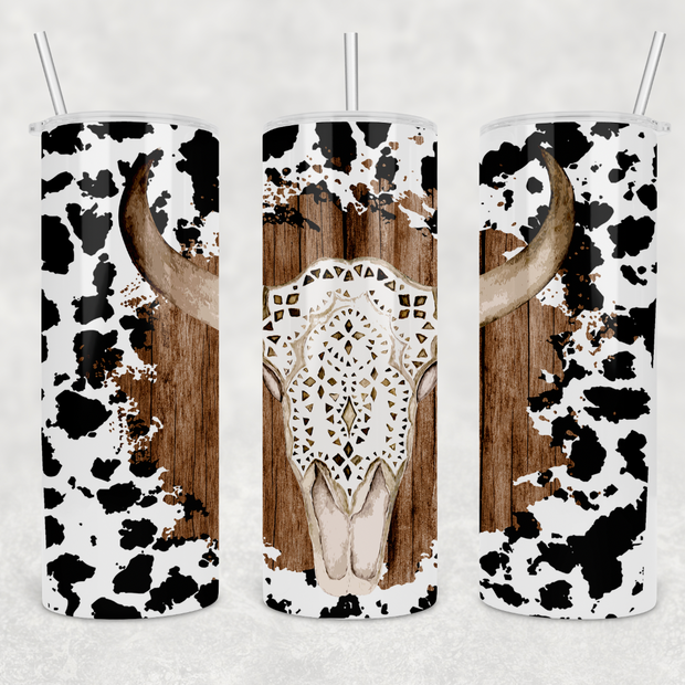 Boho Cow Tumbler