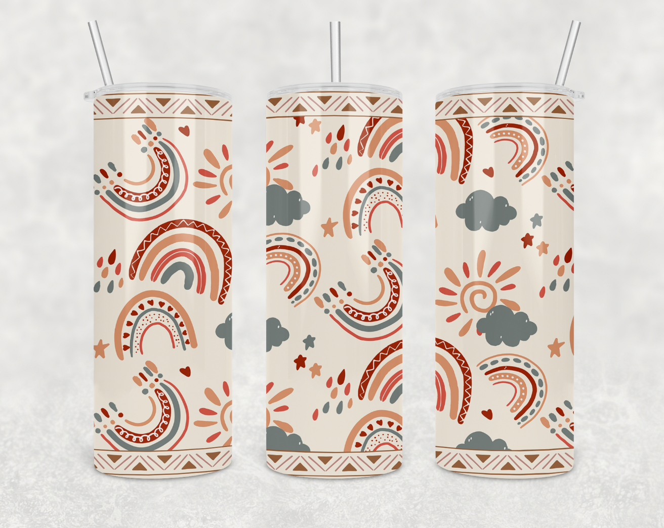 Boho Rainbow Tumbler