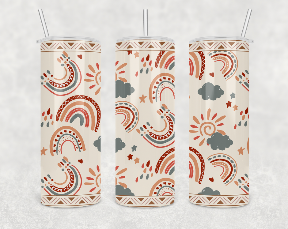 Boho Rainbow Tumbler