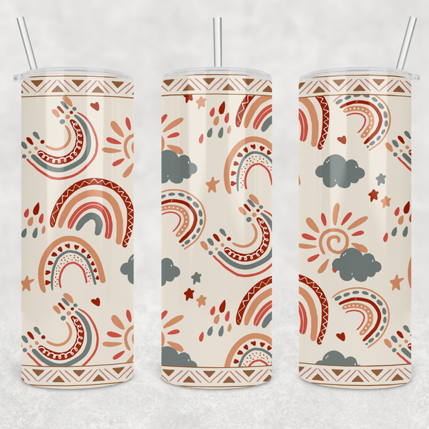Boho Rainbow Tumbler