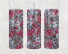 Christmas Flowers Skinny Tumbler