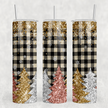 Plaid Glitter Tumbler