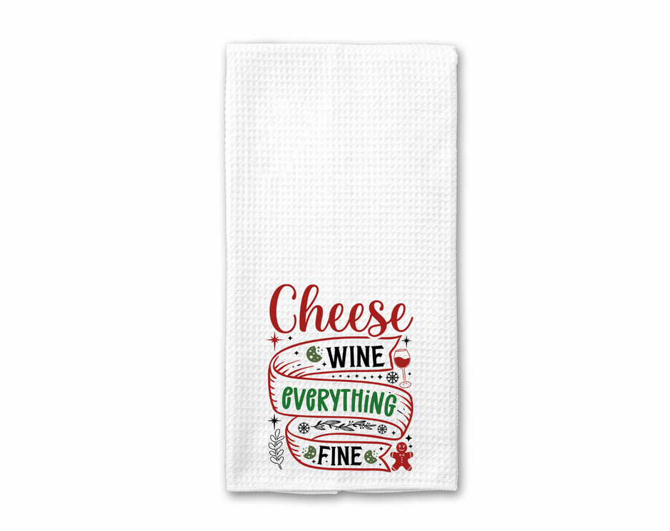 Cheese Wine Fine Towel