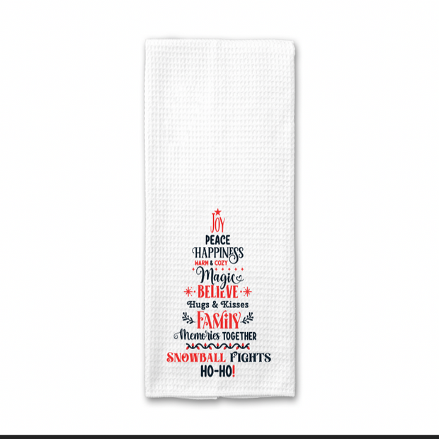 Christmas Word Art Towel