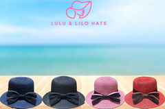 Lulu & Lilo Women's Sun hat with Bowtie Ribbon Collection