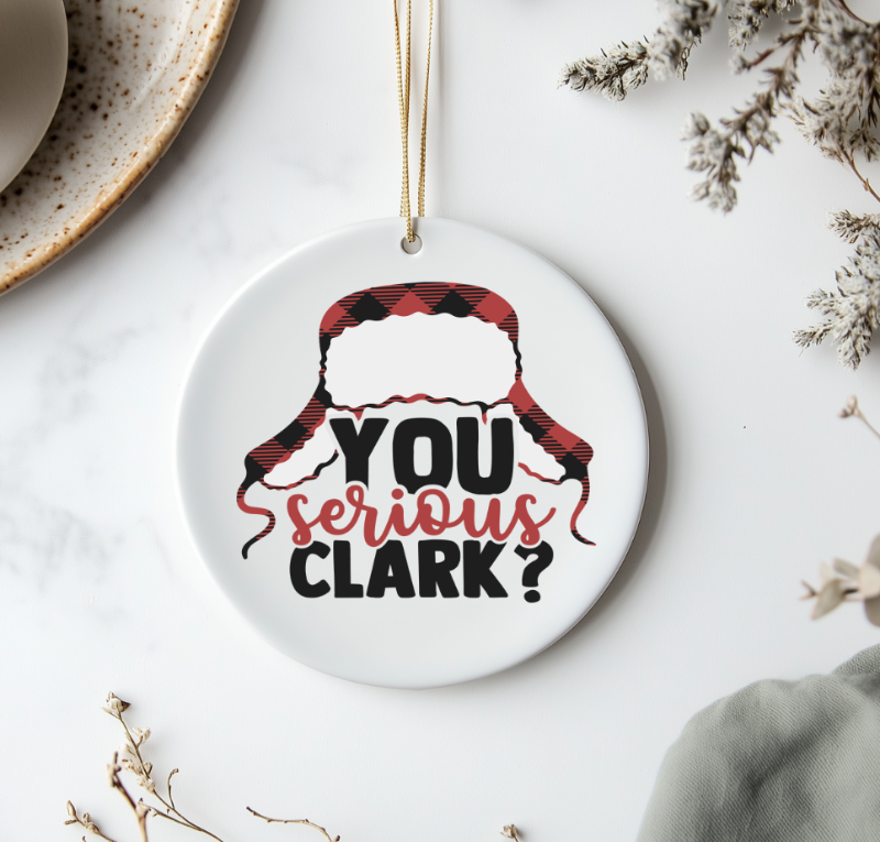 Serious Clark Ornament
