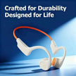 Open-ear Bone Conduction Headphones, Wireless Ear-hook Sports Headset with Microphone, 16 Hours Playback, BT 5.3 Stable Connection, HiFi Stereo, Hands-free Calling for Running & Cycling