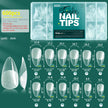 Nailpop Half Matte Gel Nail Tips – 600 Pieces Box, 12 Sizes