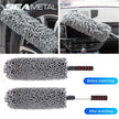 SEAMETAL Retractable Car Duster – Stainless Steel Long Handle Microfiber Dust Remover Brush for Car & Home Cleaning