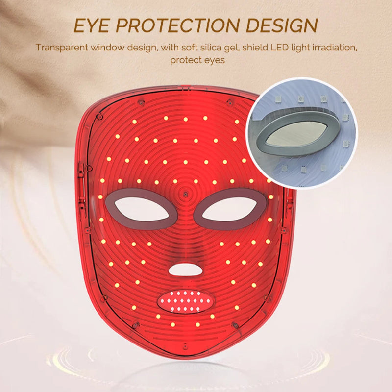 Forever Lily Wireless 7 Color LED Mask Touch Button 60×3 LEDs Photon Facial Beauty Mask