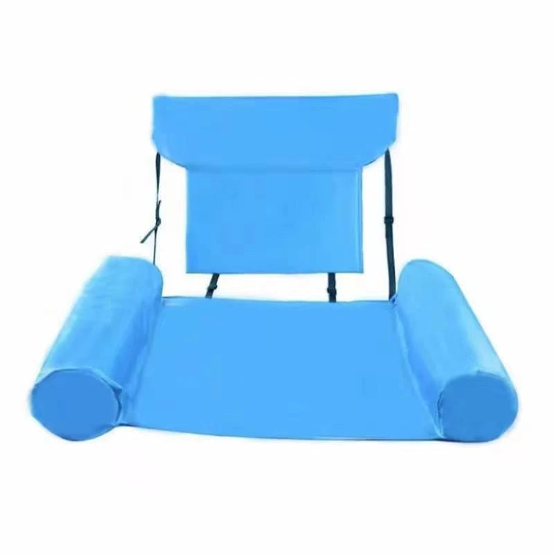 Inflatable Pool Lounger – Floating Chair with Backrest & Armrests | Multi-Color Summer Float