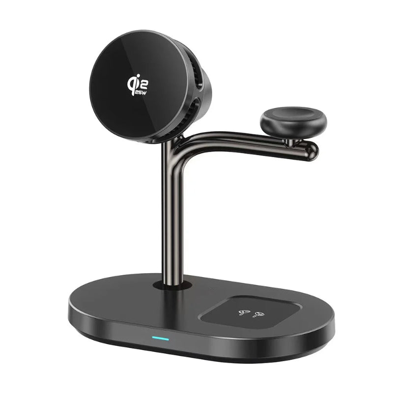 25W MagCold Wireless Charging Stand – Qi2.2 Magnetic Cooling Dock for iPhone 17, Galaxy S26 & Smartwatches