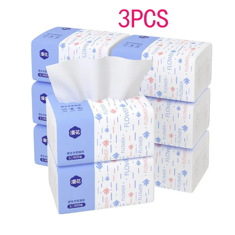 Blooming 5-Layer Tissue Paper – Thick Flexible Blue Floral Tissue Pack