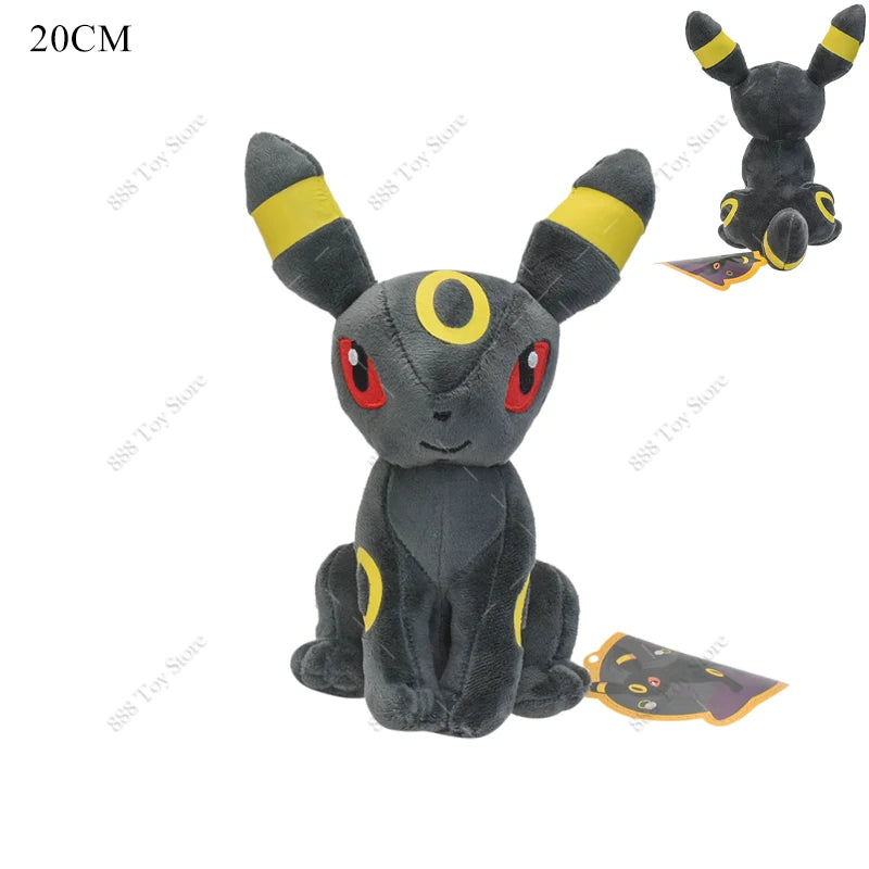 Pokémon Eevee Evolution Plush Toys – Umbreon, Sylveon & More, 18–22 cm