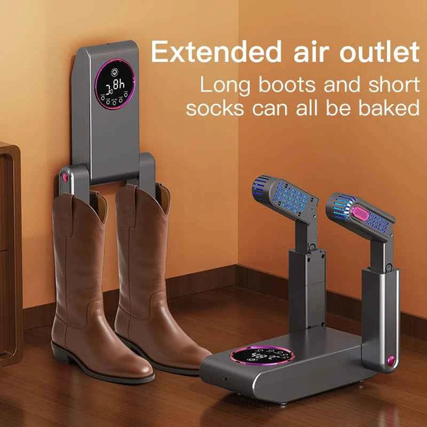New Electric Shoe Dryer Deodorizing Sterilizing Adjustable Timing Extension and Contraction Shoe Dryer Household Footwear Dryer