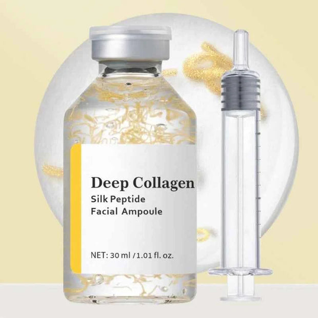 KOEC Silk Peptide Intensive Lifting Ampoule – Collagen Facial Serum with 30-Peptide Complex and Precision Applicator