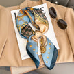 Women’s Printed Square Hair Scarf for Neck and Bag Styling