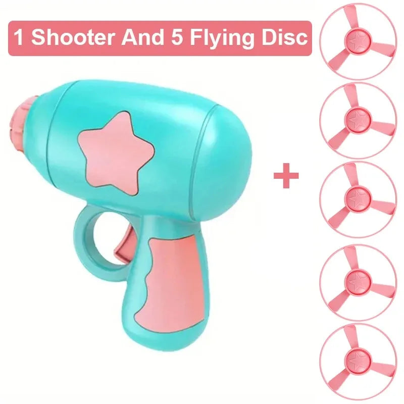 Interactive Cat Flying Disc Toy Launch Gun Pet Training Toy Mini Shooting Game for Kitten Chasing Exercise Fun Pet Supplies
