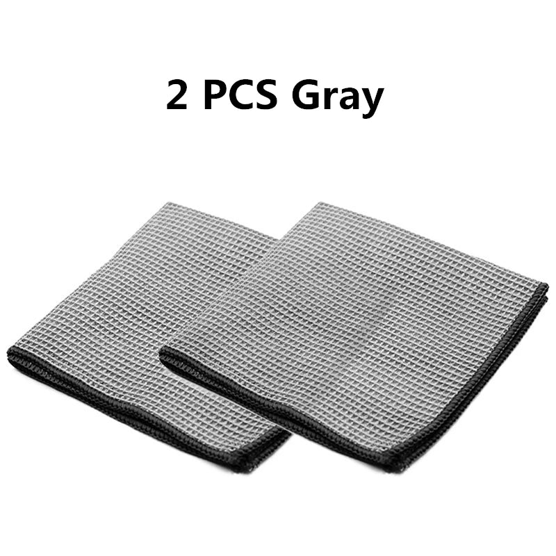 2PC Car Wash Microfiber Waffle Weave Towels 40×40cm