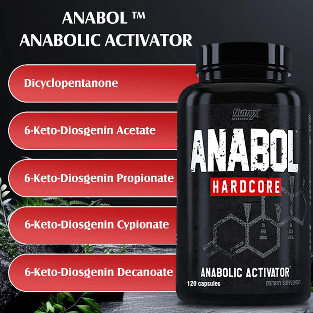 Nutrex Research Anabol Hardcore Capsules – 120 Count for Enhanced Muscle Growth