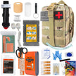 Survival Gear IFAK Kit with MOLLE System Tactical First Aid Bag for Outdoor, Hiking & Emergency
