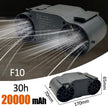 TIASTHAN 30000mAh Rechargeable Waist Clip Fan with 7 Speeds, Digital Display and Power Bank Function