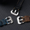 Vintage Leather Watch Strap Replacement Band with Contrast Stitching
