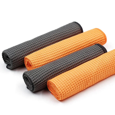 2PC Car Wash Microfiber Waffle Weave Towels 40×40cm