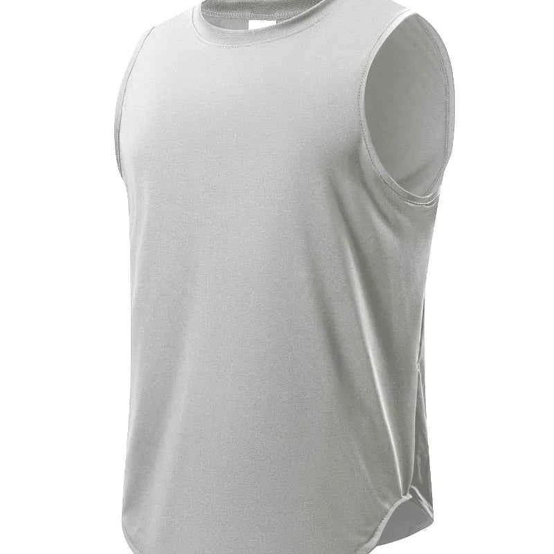 BEVAMA Men's Sleeveless Athletic Tank Top – Moisture-Wicking (White, Blue, Grey, Black, Navy)