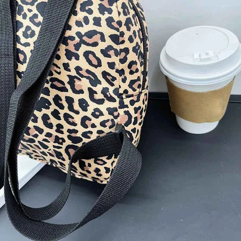 Preppy Style Animal Pattern Printing Knapsack Women Casual Ladies Small Handbags