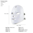 7-Color LED Facial Mask with Neck Light Therapy Mask – Wireless Rechargeable Skin Rejuvenation Beauty Device