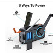 Sayin Solar Hand Crank Emergency Radio – 5000mAh Power Bank, DAB+/FM, Bluetooth & LED Flashlight